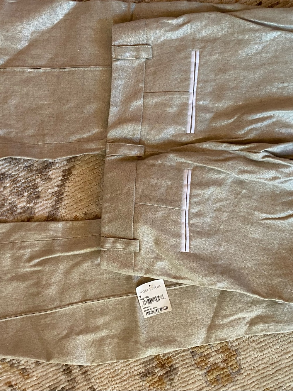 Alice + Olivia gold  Metallic Trousers